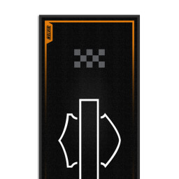 HARLEY DAVIDSON Racer Motorcycle Mat 95X240