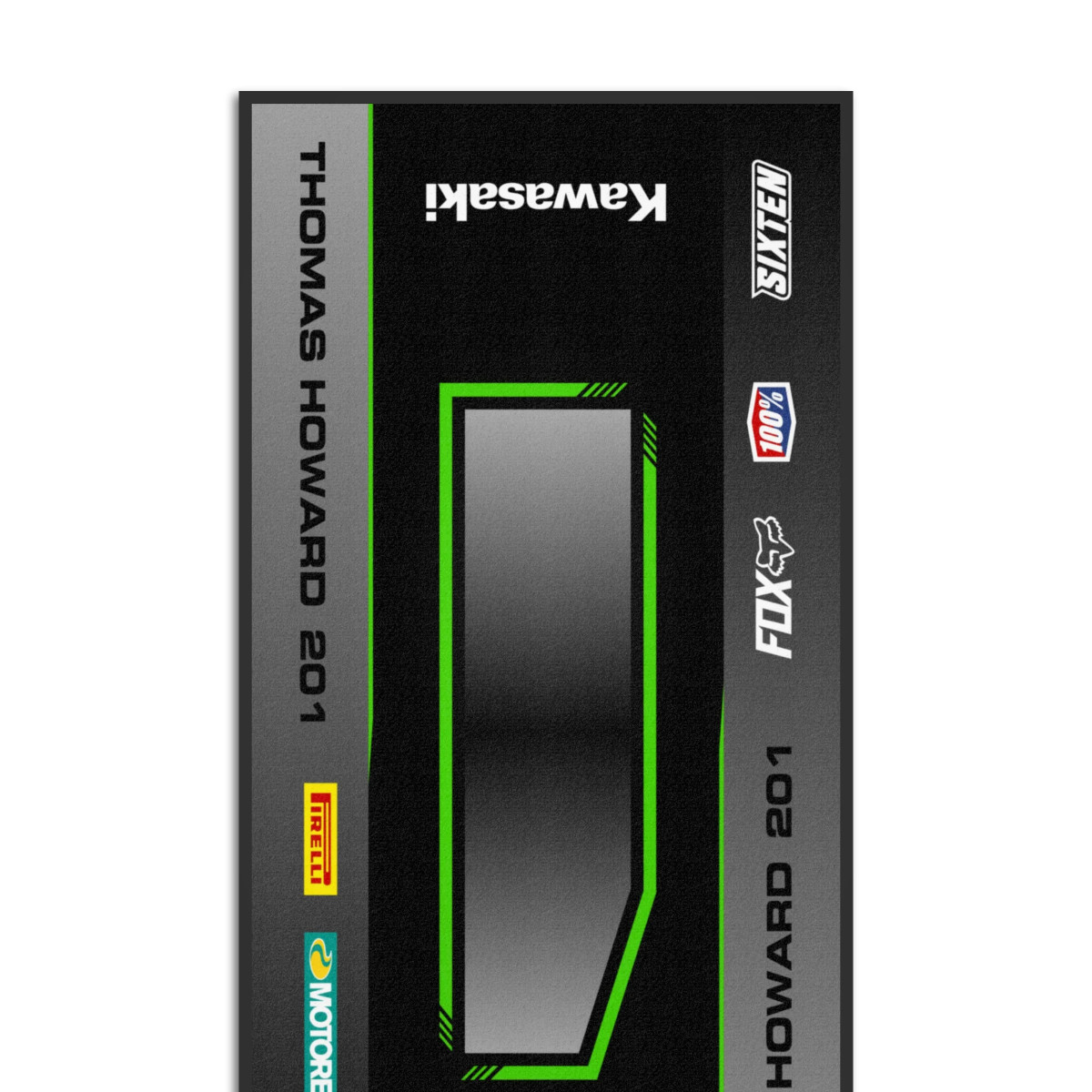 Gepersonaliseerde Kawasaki-mat