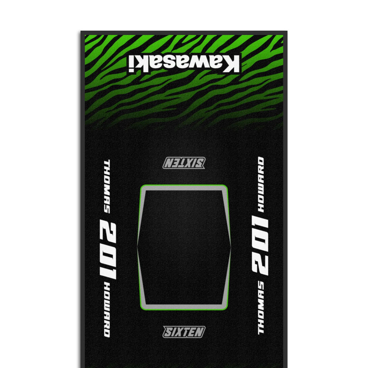 Gepersonaliseerde Kawasaki-mat
