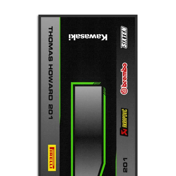 Gepersonaliseerde Kawasaki-mat
