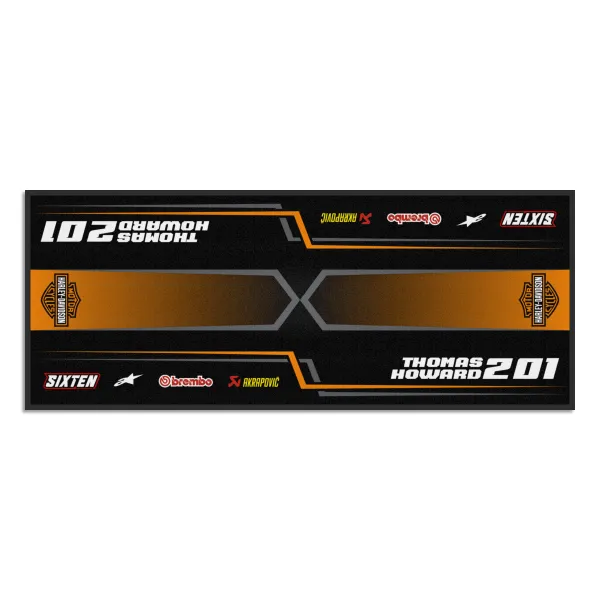 Tapis Personnalisé Harley Moto, Quad, Motorsport