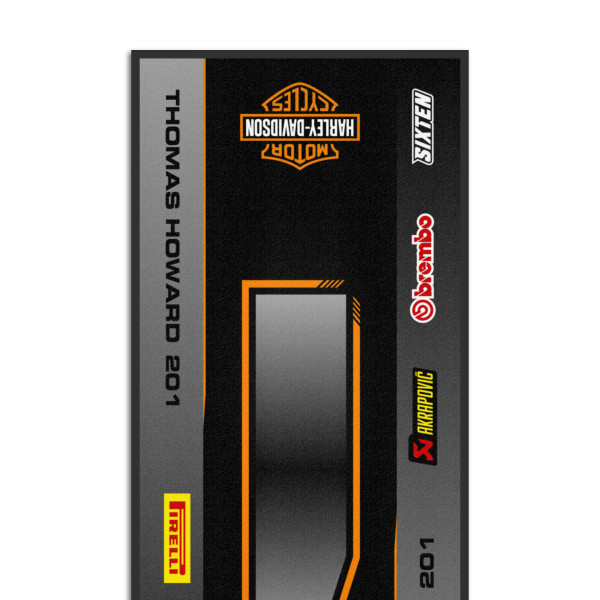 Gepersonaliseerde Harley-Davidson-mat - 95x240 - Sidecut