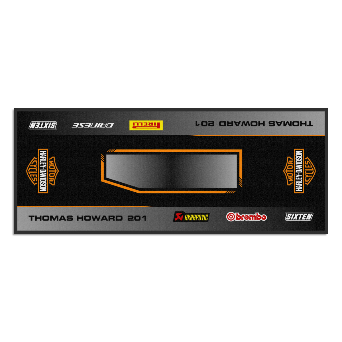 Alfombra Personalizada Harley Moto, Quad, Motorsport