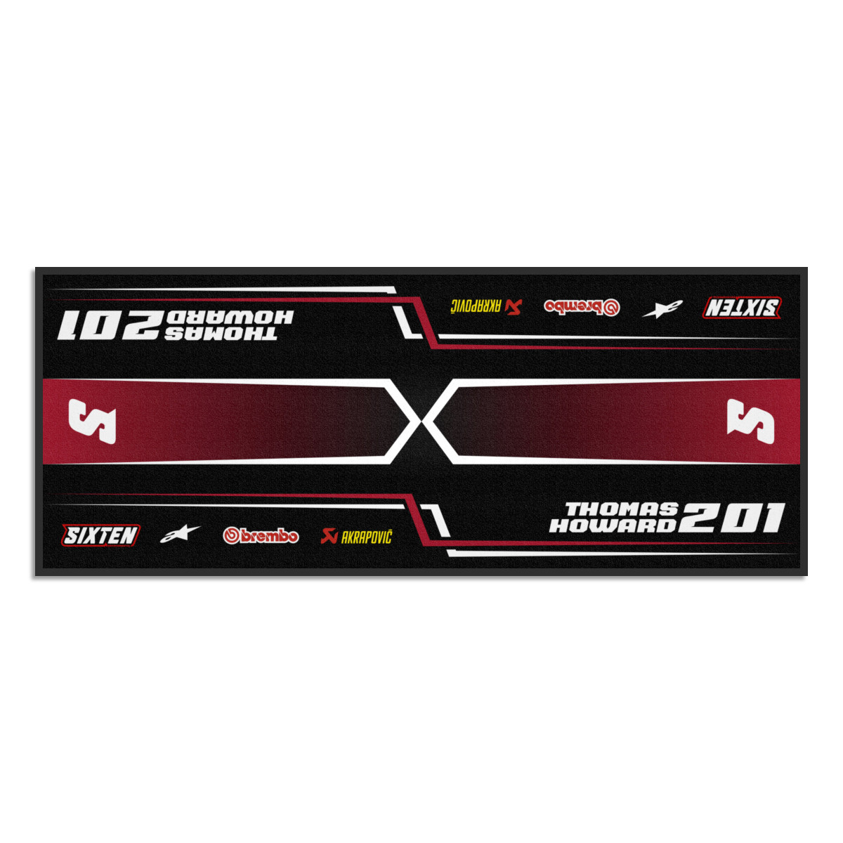 Personalisierte Gas Gas-Matte Motorrad, Quad, Motorsport