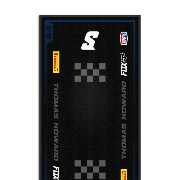 Personalisierte Matte in Husqvarna Farben - 95x200 - Racer