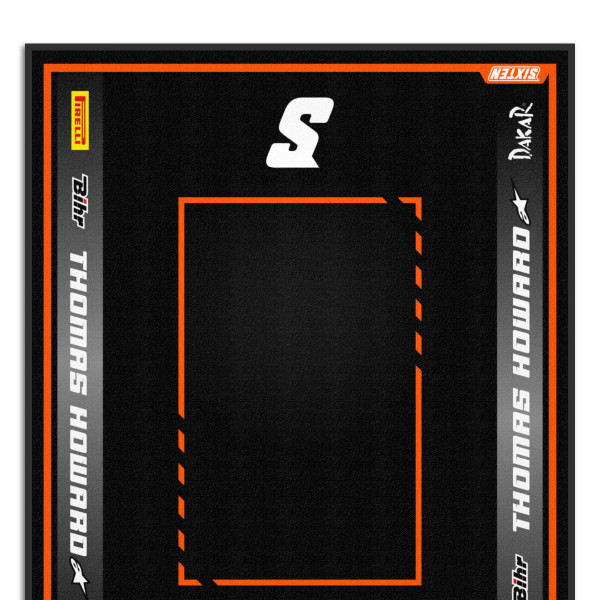 Custom Mat in KTM Colors - 150x190 - Stripe