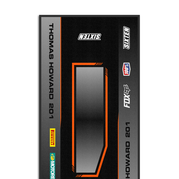 Tapis Personnalisé aux Couleurs de votre KTM - 95x200 - Sidecut
