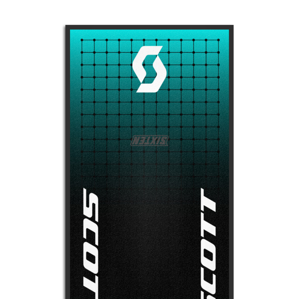 Alfombra para Rodillos de Entrenamiento Bicicleta Scott Square 65x180
